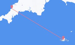 Flug frá Guernsey til Newquay