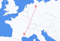 Fly fra Hannover til Nîmes