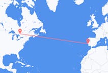 Vuelos de bahía norte, Canadá a Lisboa, Portugal
