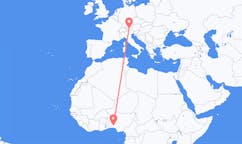 Flyg från Ibadan, Nigeria till Innsbruck, Österrike