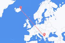 Loty z Skopje, Macedonia Północna do Egilsstaðir, Islandia