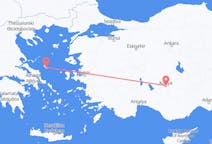 Fly fra Konya til Skíros