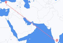 Flyreiser fra Madurai, India til Ankara, Tyrkia