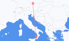 Flyg från Reggio di Calabria, Italien till Linz, Österrike