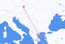 Flyg från Bratislava, Slovakien till Skyros, Slovakien