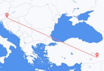 Flyg från Zagreb till Diyarbakir