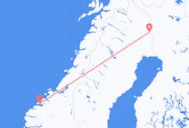 Vols depuis la ville de Pajala vers la ville de Molde