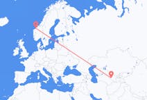 出发地 乌兹别克斯坦布哈拉目的地 挪威莫尔德的航班