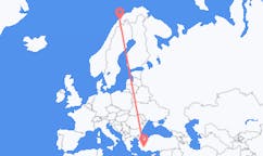 Рейсы из Денизли, Турция в Бардуфосс, Норвегия