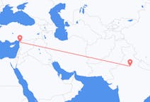 出发地 印度出发地 新德里目的地 土耳其哈塔伊省的航班