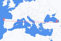 Flyrejser fra Trabzon, Tyrkiet til Vigo, Spanien