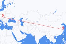 Vols de Shanghaï, Chine à Budapest, Hongrie