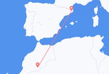 Flyreiser fra Zagora, til Girona