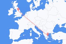 出发地 希腊出发地 斯基亚索斯前往英格兰的利兹的航班