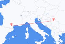 Vluchten van Carcassonne, Frankrijk naar Belgrado, Servië