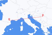 Flyg från Carcassonne, Frankrike till Belgrad, Serbien