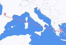 Flights from Lourdes to Athens