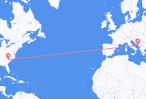 Flyg från Columbia, USA till Dubrovnik, Kroatien