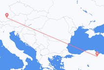 Fly fra Amasya til München