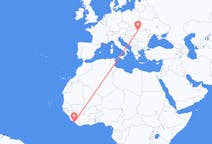 Flights from Monrovia, Liberia to Satu Mare, Romania