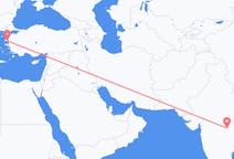 Flyreiser fra Nagpur, India til Mytilene, Hellas