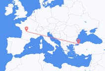Flyreiser fra Limoges, til Istanbul