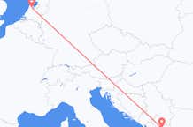 Vluchten van Skopje naar Amsterdam