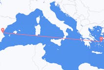 Fly fra Valencia til Ikaria