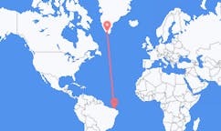 Flyg från Fortaleza, Brasilien till Narsaq, Grönland