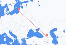 Loty z Tbilisi, Gruzja do Połąga, Litwa