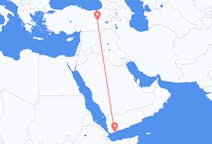 Loty z Aden, Jemen z Bingöl, Turcja