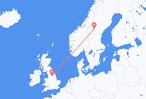 Flyreiser fra Östersund, Sverige til Leeds, England