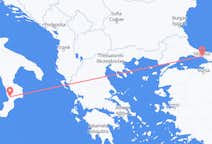 出发地 意大利出发地 拉默齐亚温泉目的地 土耳其伊斯坦布尔的航班
