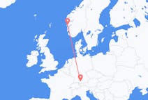 Flyg från Bergen, Norge till Memmingen, Tyskland
