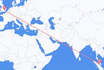 Flyreiser fra Malacca City, Malaysia til London, England