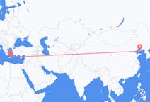 Flyrejser fra Dalian, Kina til Iraklio, Grækenland