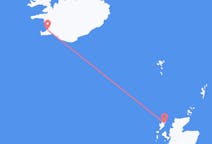 来自苏格兰的出发地 斯托诺韦目的地 冰岛雷克雅未克的航班