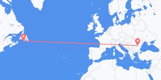 Flyreiser fra St. Pierre & Miquelon til Romania
