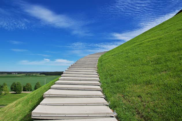 Photo of stairs at Mound of Glory monument in Belarus