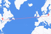 Flyg från North Bay, Kanada till Warszawa, Polen