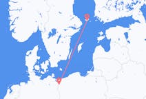 Flyrejser fra Mariehamn, Åland til Stettin, Polen