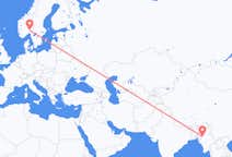 Flyg från Kalay, Myanmar (Burma) till Oslo, Norge