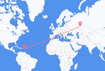 Flyg från Antigua, Antigua och Barbuda till Ufa, Ryssland