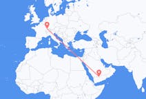 Flights from Sharurah, Saudi Arabia to Basel, Switzerland