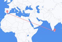 Flyg från Hambantota, Sri Lanka till Malaga, Spanien