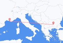 Flyg från Plovdiv, Bulgarien till Marseille, Frankrike