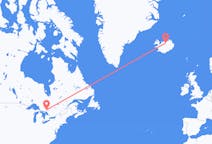 Fly fra Greater Sudbury til Akureyri