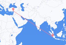 Flyrejser fra Bengkulu, Indonesien til Adana, Tyrkiet