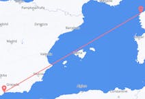Voli da Calvi, Alta Corsica, Francia a Malaga, Spagna