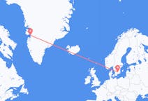 Vluchten van Ilulissat, Groenland naar Vaxjö, Zweden